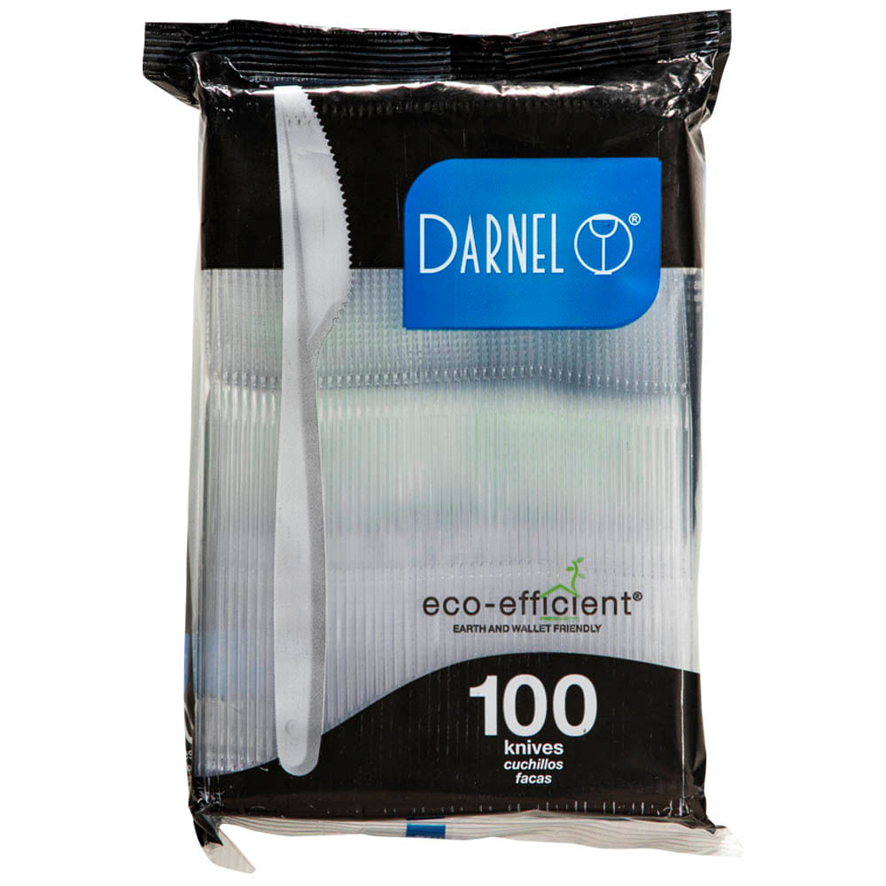 Cuchillo DARNELL PERU Cristal 18cm Paquete 100un 50x50x10mm