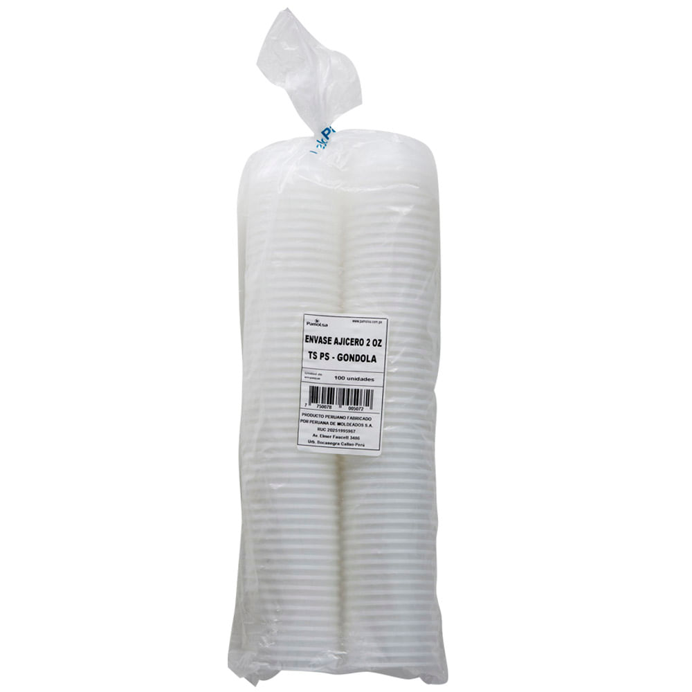 Envase Ajicero PALMOSA 2 Oz Paquete 100un 99x99x99mm