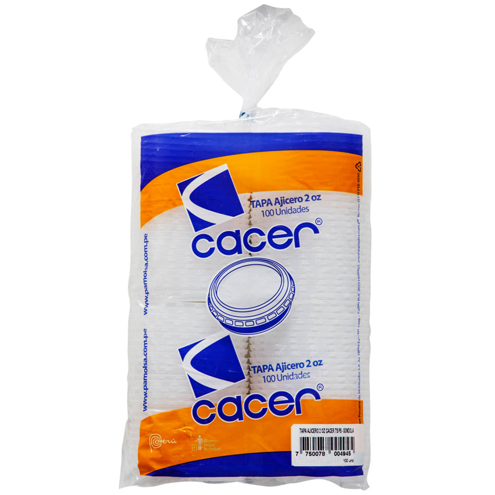 Tapa Ajicero PAMOLSA 2 Oz Paquete 100un 99x99x99mm