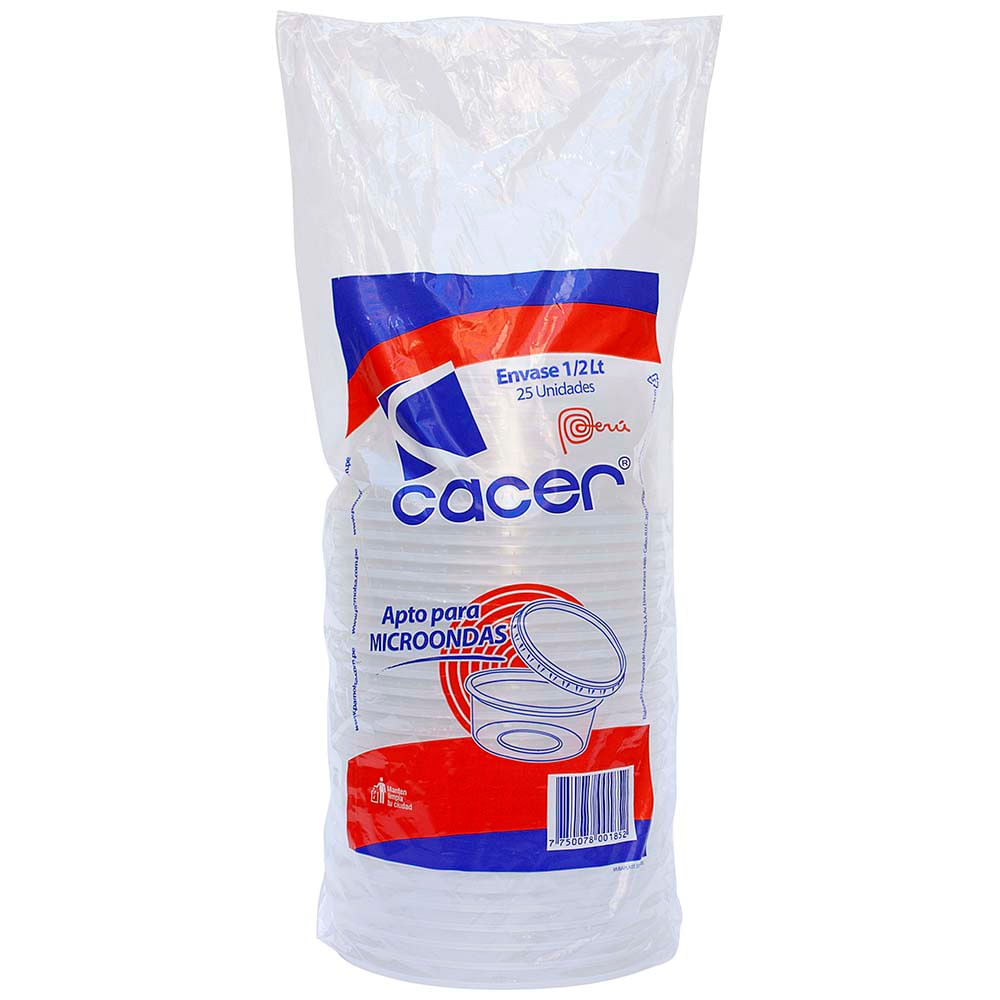 Envase Circular 500ml PAMOLSA Paquete 25un