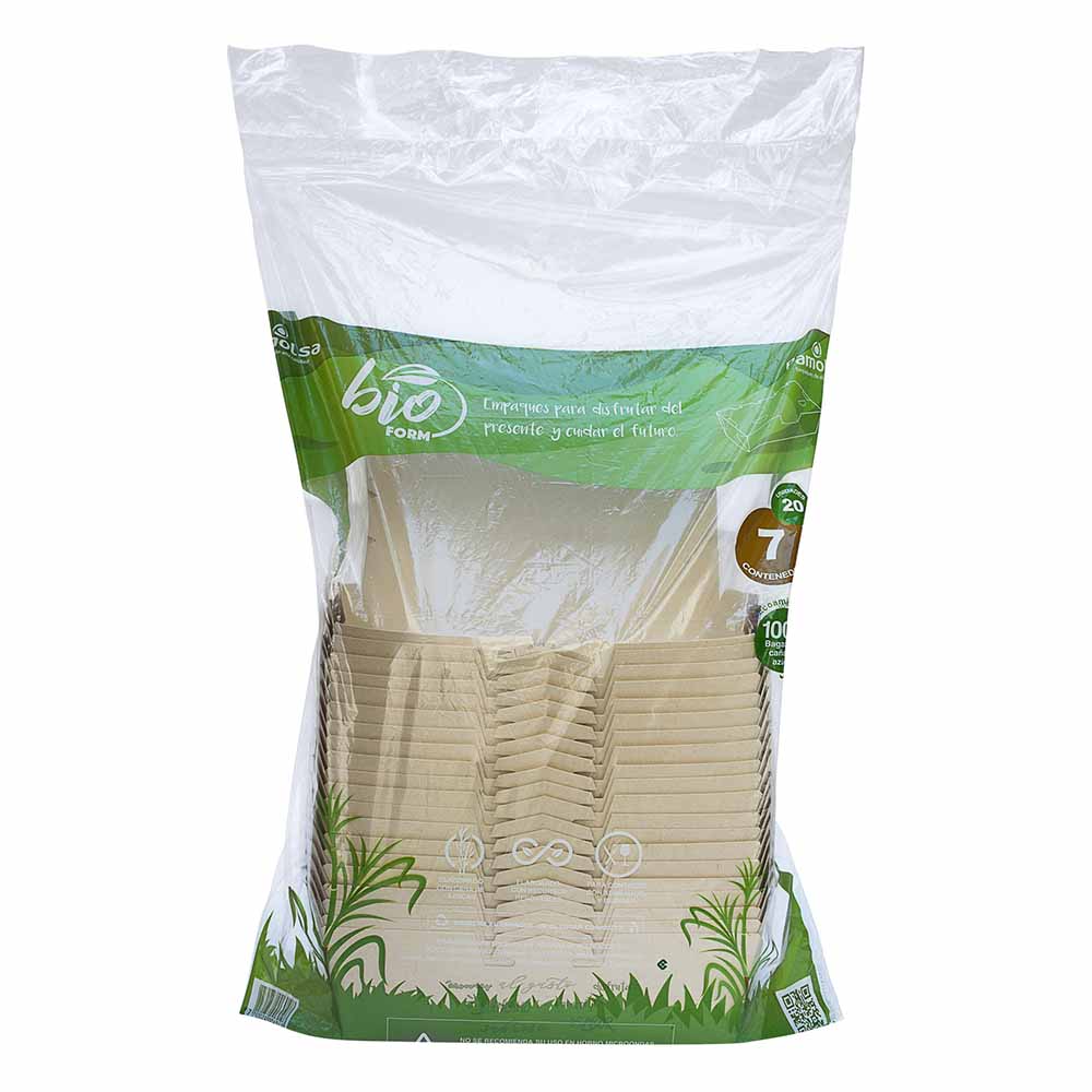 Contenedor PAMOLSA 7H60 Bio Cartón 20un 120x210x380mm