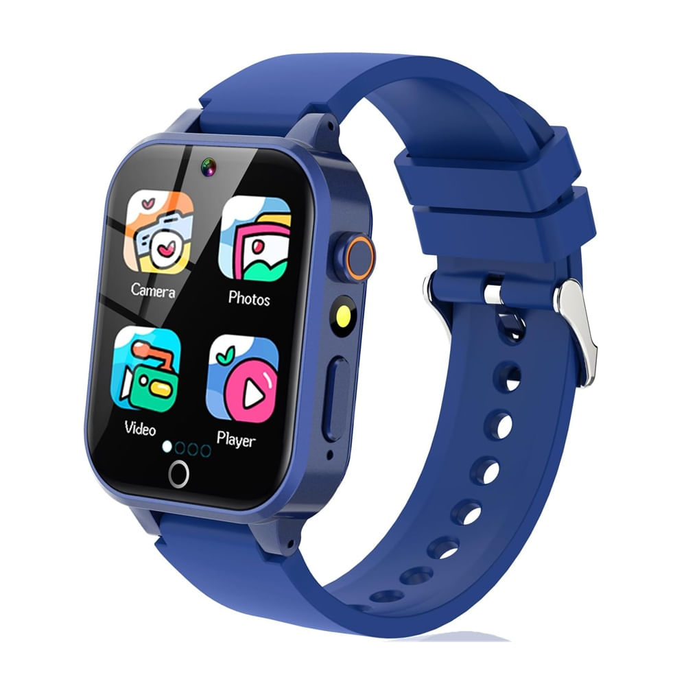 Smartwatch Reloj Vakzovy inteligente para niños de 6 a 12 años, Azul