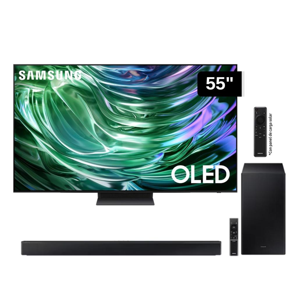 Televisor Samsung 55'' OLED S90D 4K Tizen OS Smart TV +  Soundbar HW C450