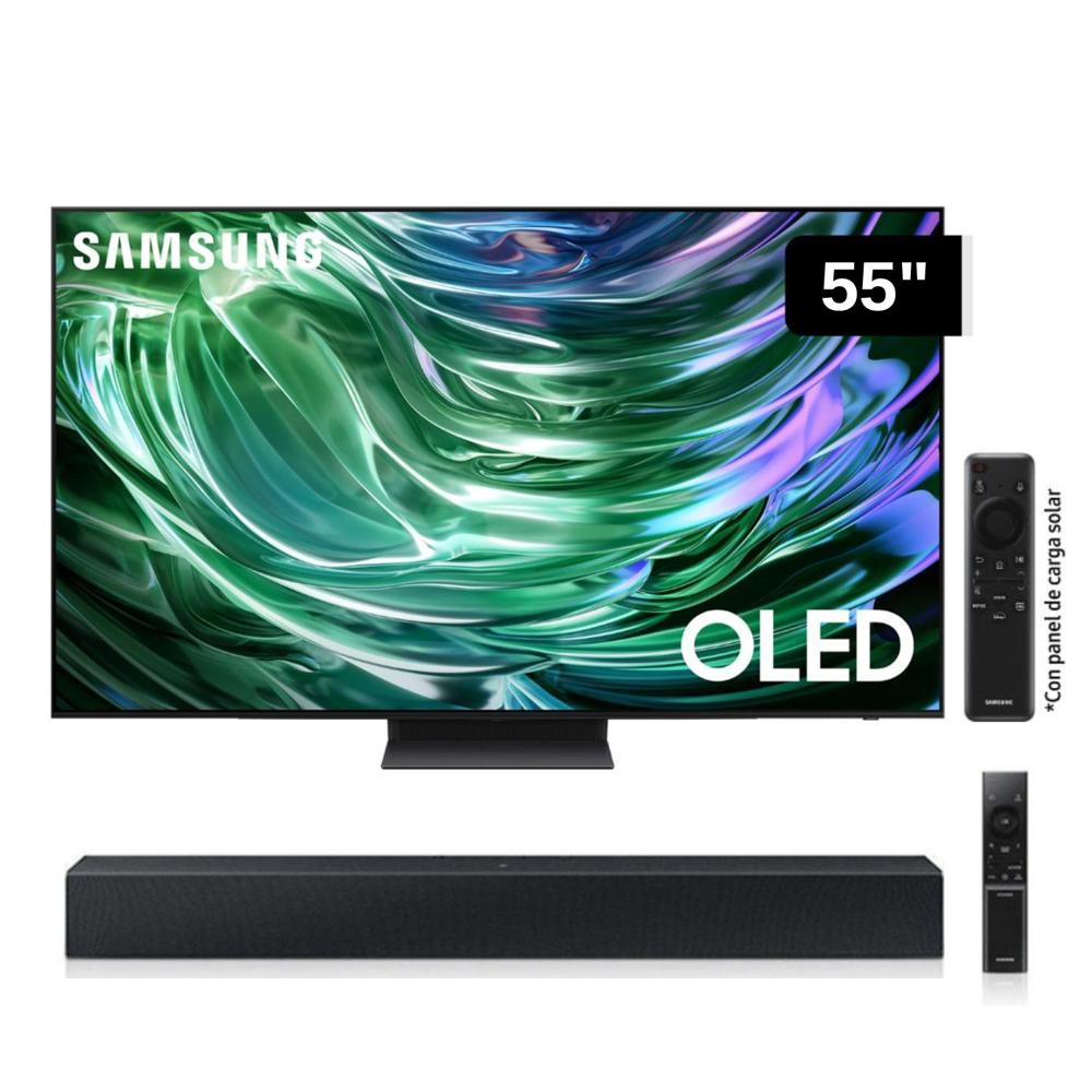 Televisor Samsung 55'' OLED S90D 4K Tizen OS Smart TV +  Soundbar HW C400