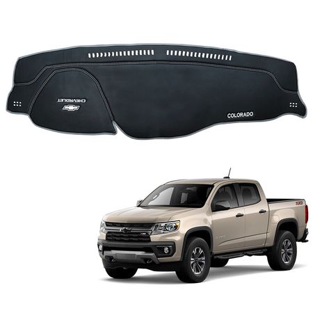 Protector de Tablero Para  CHEVROLET COLORADO 2018 en Tacto Cuero - Protección y Estilo Superior