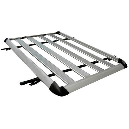 Parrilla Porta Equipaje de 140 cm en Aluminio Color Silver - Capacidad de Carga Extrema