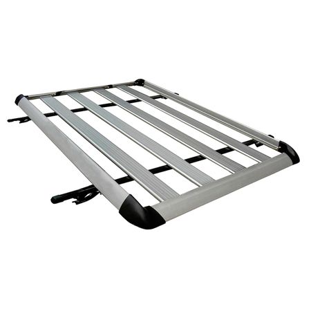 Parrilla Porta Equipaje de 120 cm en Aluminio Color Silver - Alta Capacidad de Carga