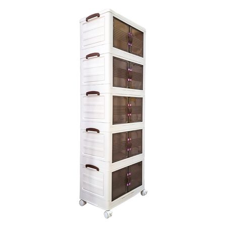 Organizador Plastico Plegable Aza Rosada 5 NIVELES     -    5438
