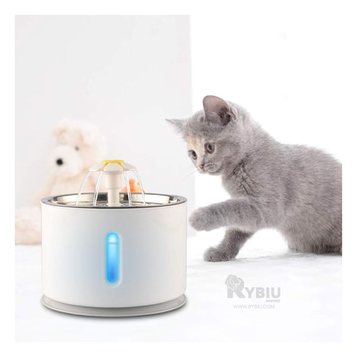 Bebedero Automatico de Plastico Blanco