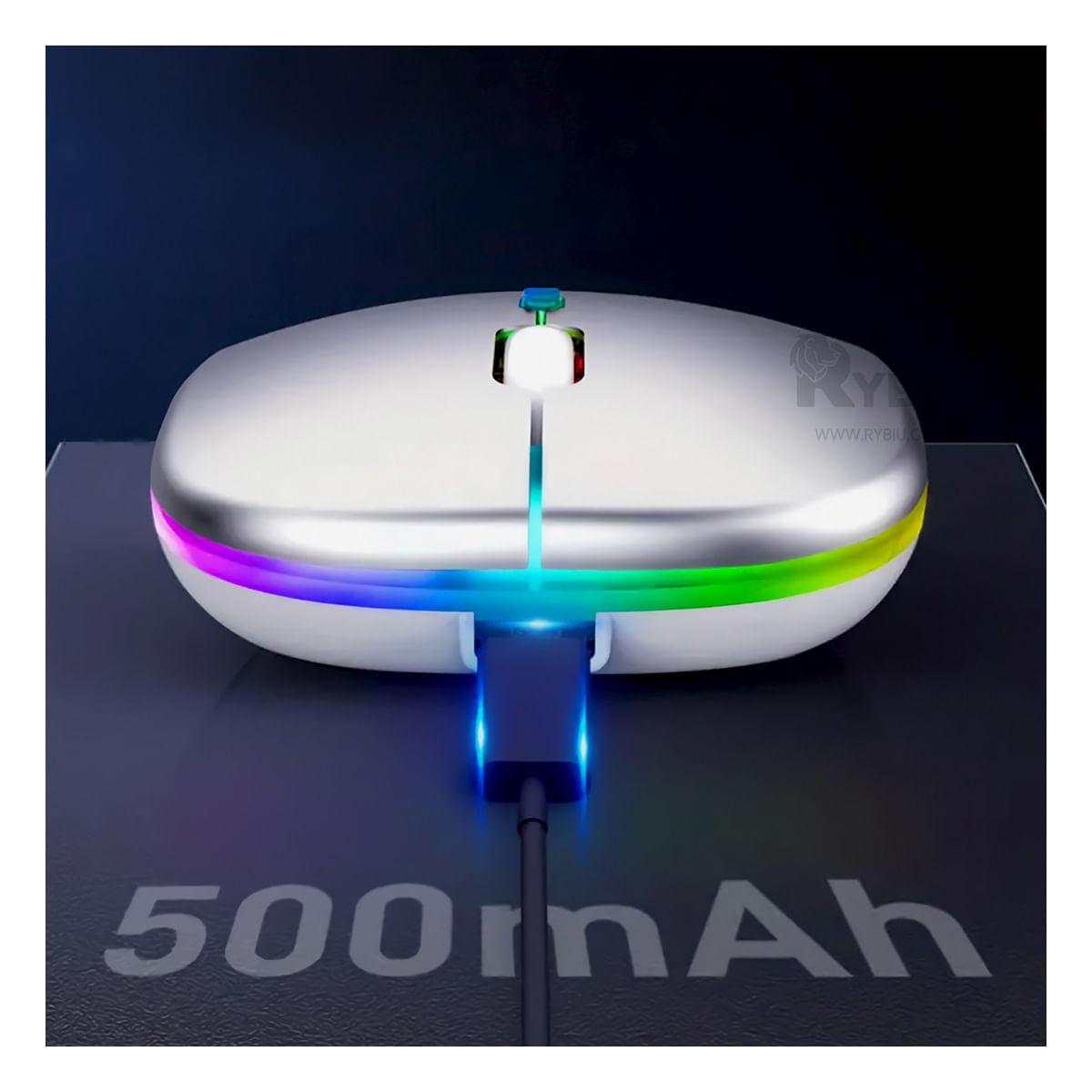 Raton para Computadora en Color Plomo Y+Post-it adhesivos