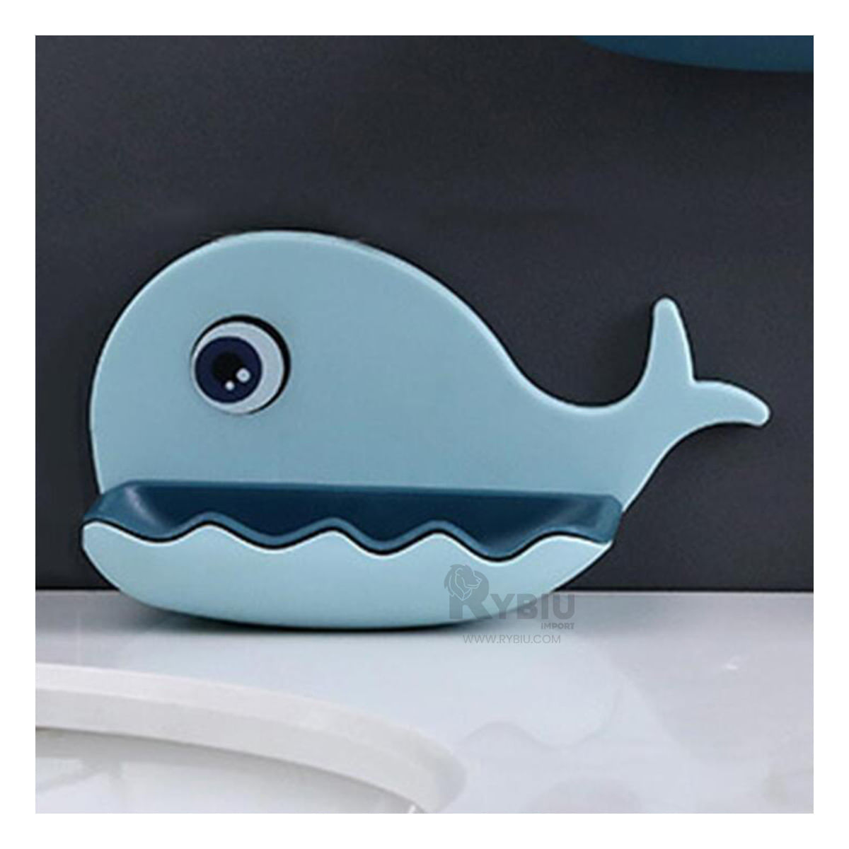 Jabonera Moderna y Versatil de Color Celeste Y+Agendita