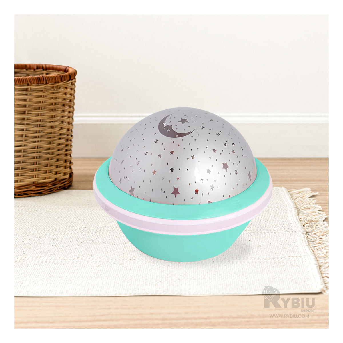 Proyector Practico y Compacto Color Verde Agua Y+Stickers