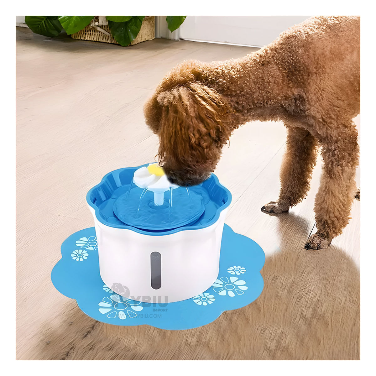 Fuente Estetica y Resistente para Tomar Agua Color Celeste