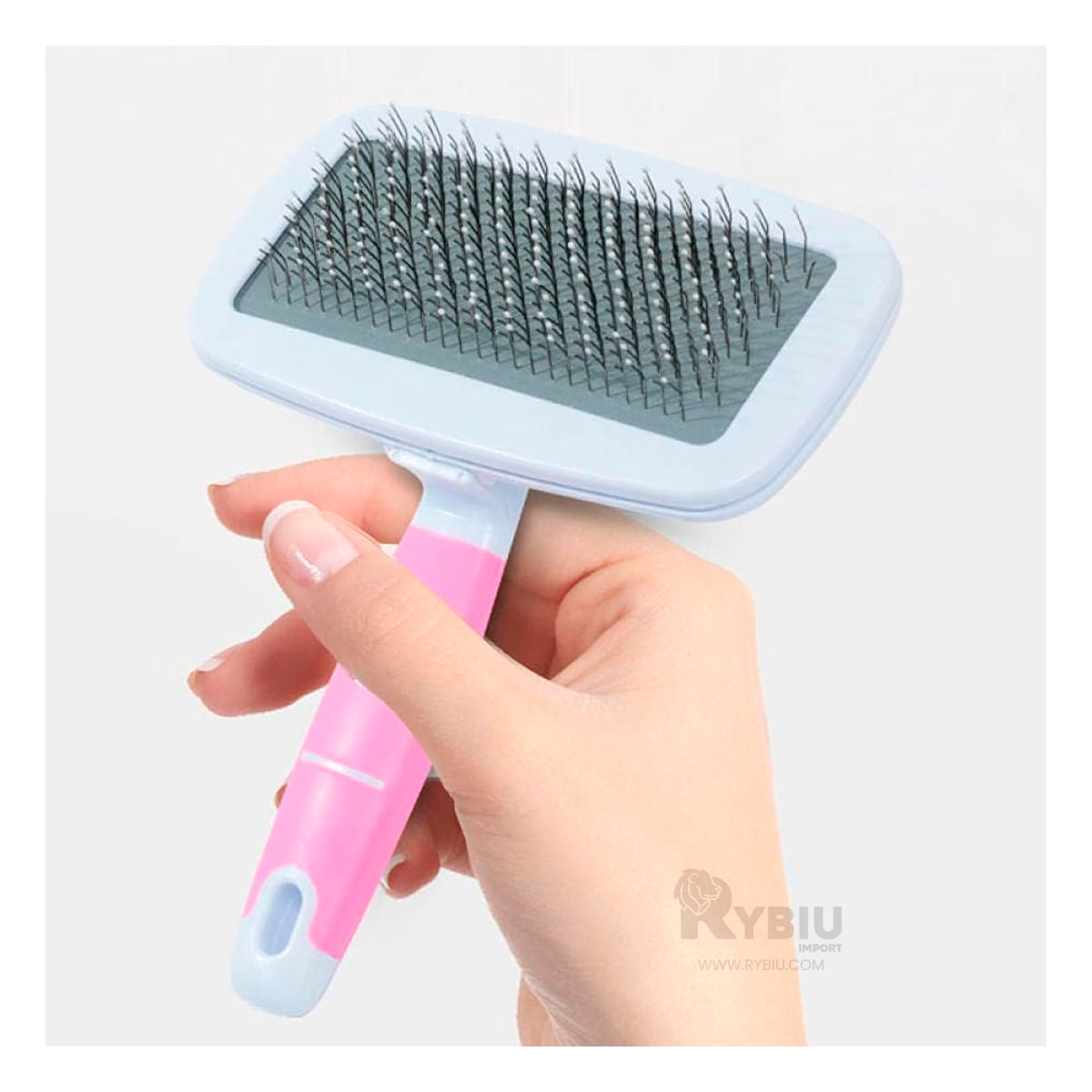 Kit Practico con Mini Peine para Gatos en Rosado Y+Stickers