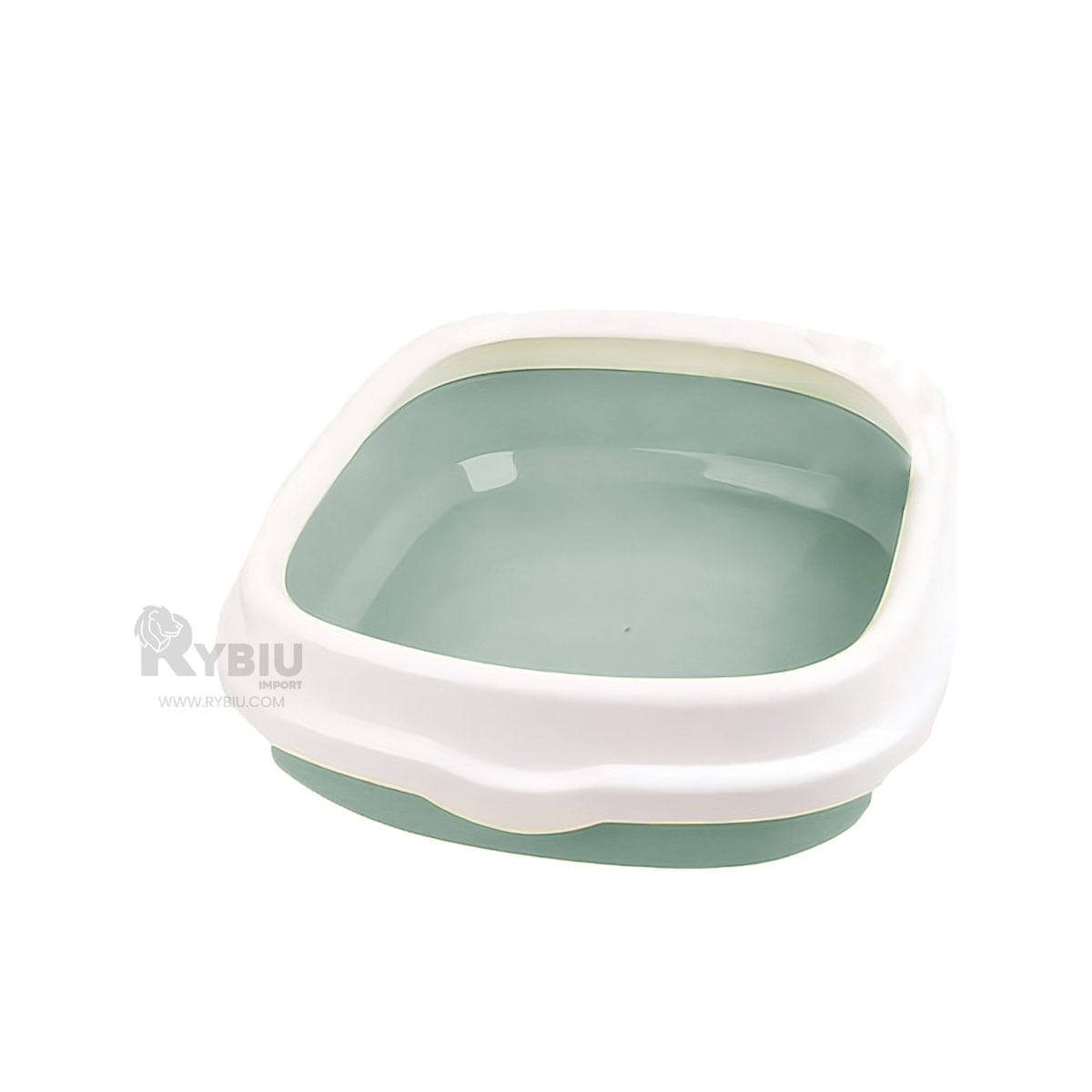 Arenero para Felino 48x40x12.5 Verde Y+Regalo Stickers