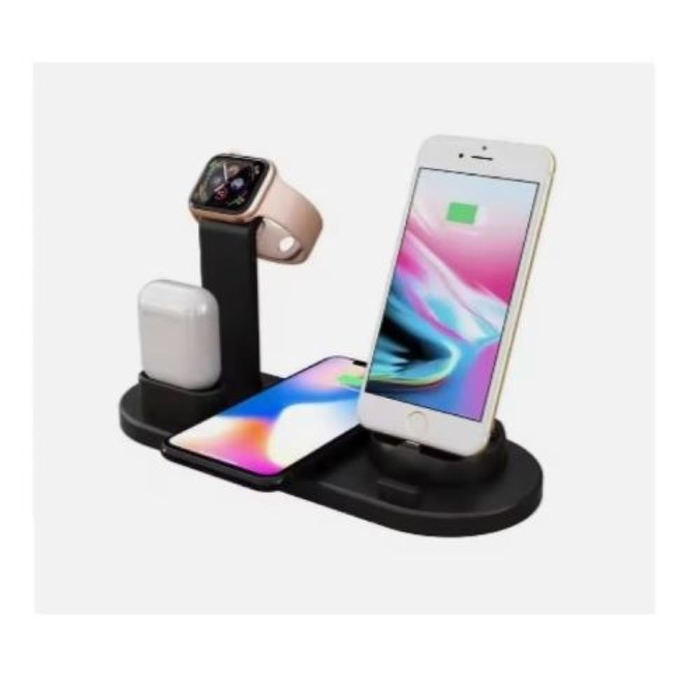 Cargador 5 en 1 para celulares smartwatch y auricular