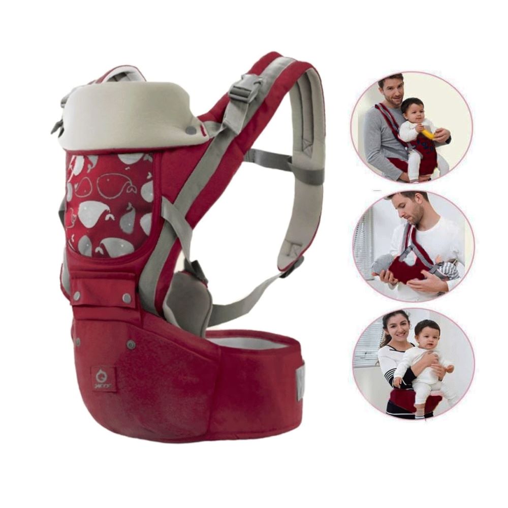 Canguro Para Bebé Ergonómico Ballena 3 en 1 Guinda