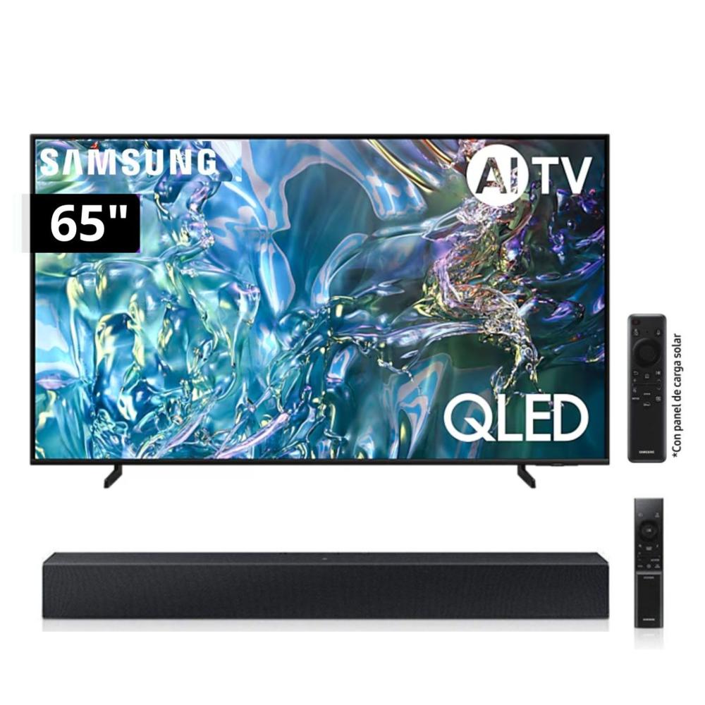 Televisor Samsung QLED Tizen OS Smart Tv 65 4K QN65Q60DAGXPE+ Soundbar HW C400