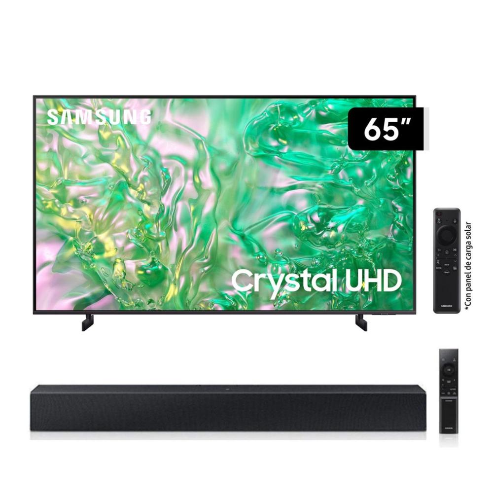 Televisor Samsung LED Smart TV 65 Crystal UHD 4K- UN65DU8000GXPE + Soundbar HW C400