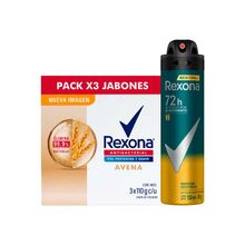 pack-rexona-desodorante-aerosol-hombre-v8-150ml-jabon-tocador-rexona-antibacterial-avena-110g-x-3un