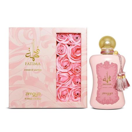 Zimaya Fatima Pink Extrait Afnan, fragancia de rosa, 100 ml