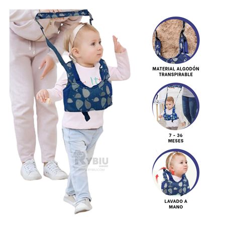 Arnes Andador Caminador para Bebe Diseño Ballena en Azul