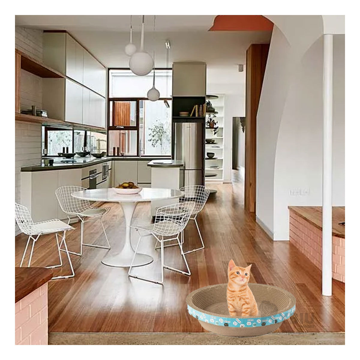 Rasacador con Catnip en Tonalidad Marron Y+Regalo Stickers