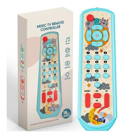 Control Remoto Musical Interactivo para Bebés Celeste