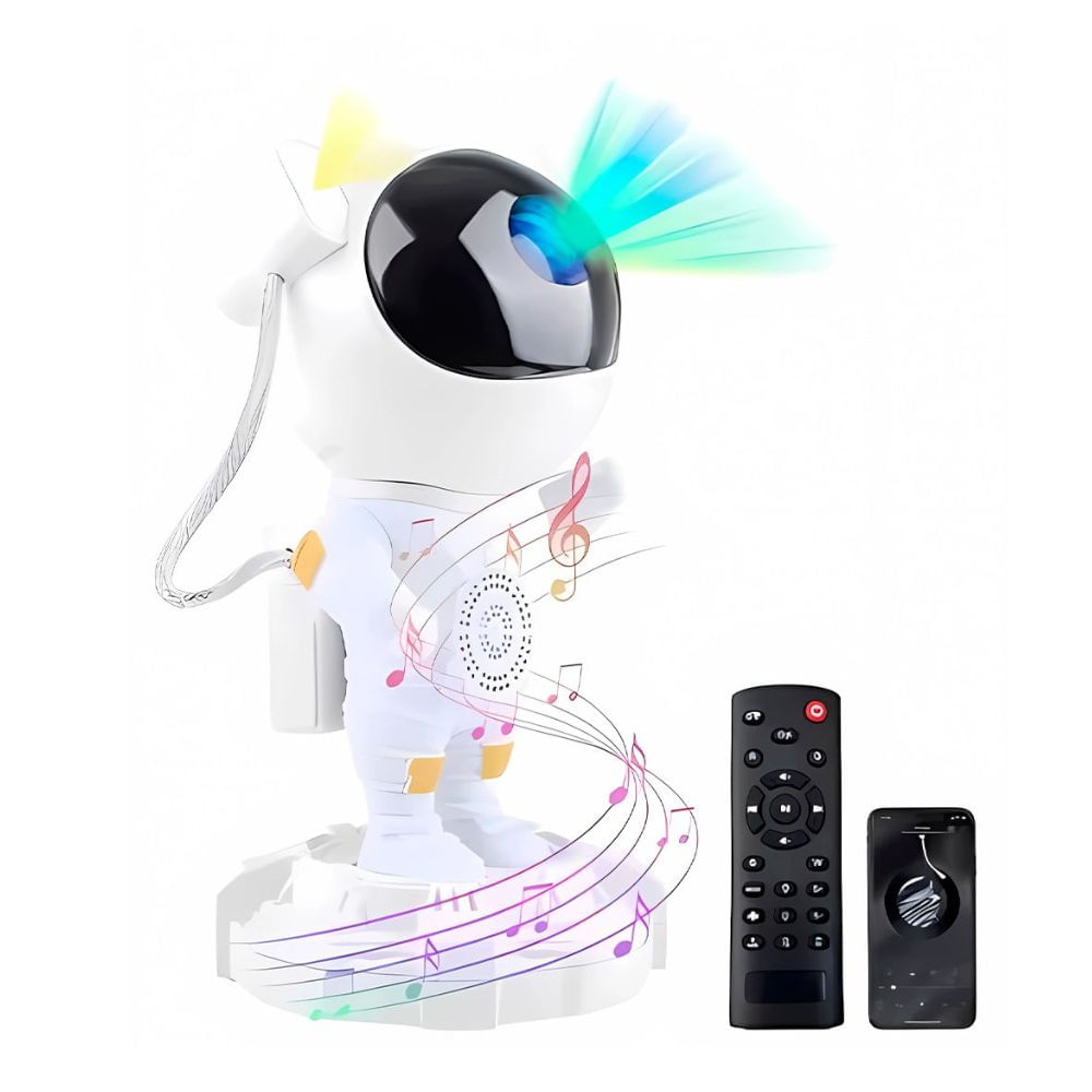 Proyector de Luces y Parlante Astronauta Pro2 Blanco