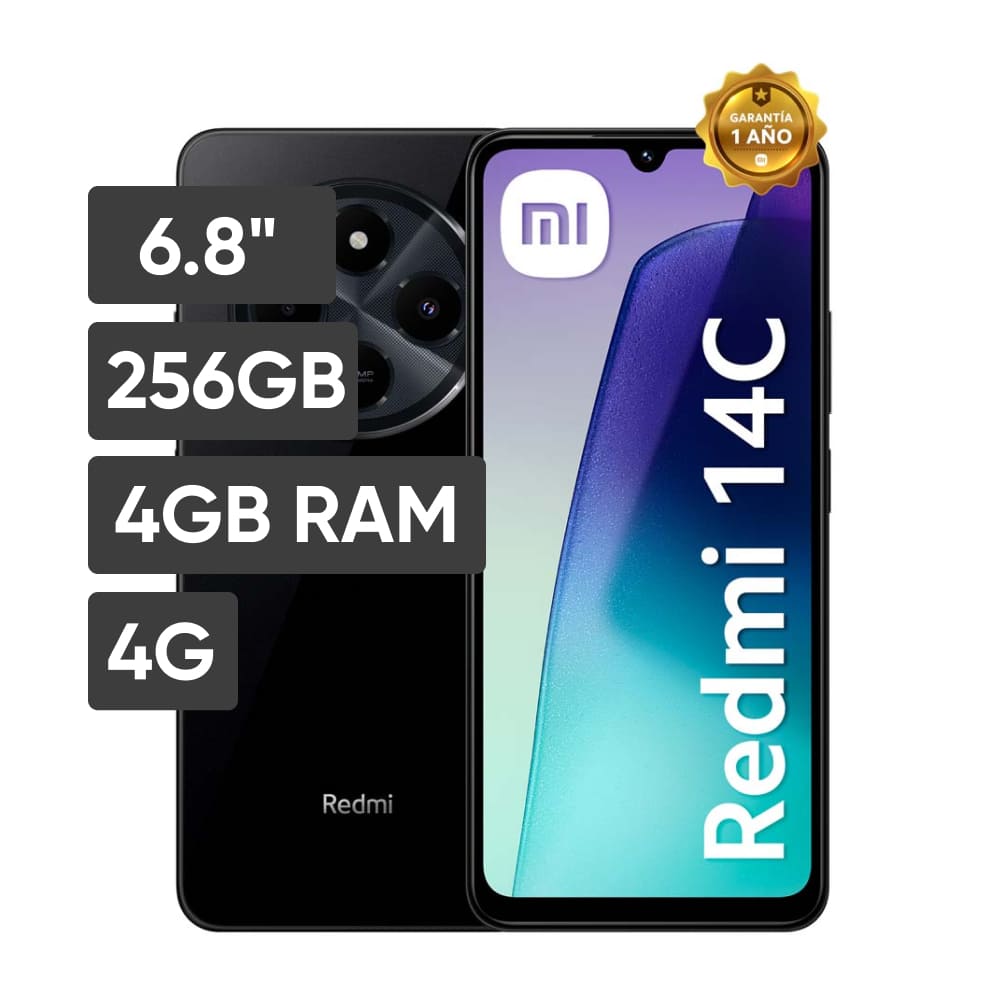 Smartphone XIAOMI Redmi 14C 6.8"" 4GB 256GB 50MP Midnight