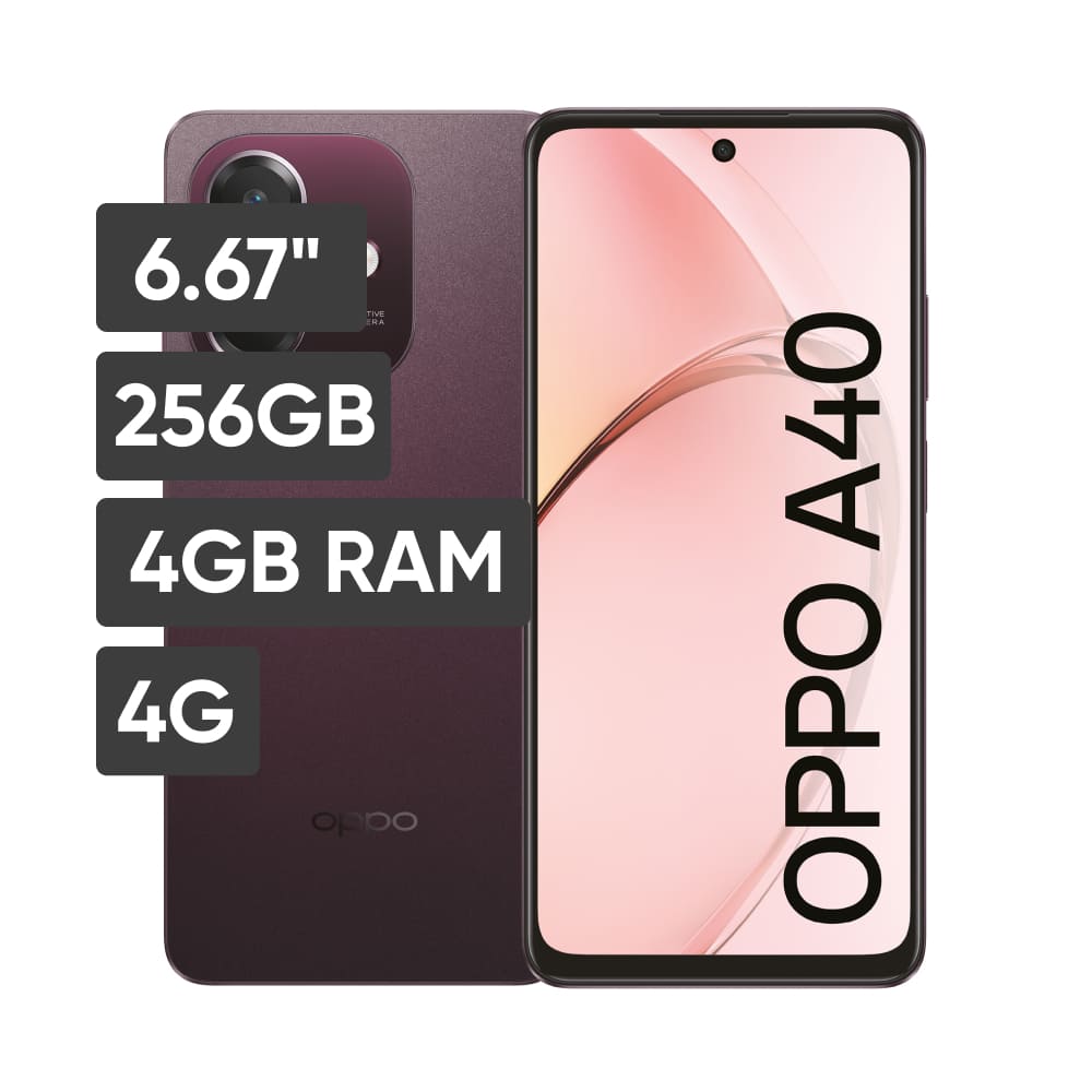 Smartphone OPPO A40 6.67"" 4GB 256GB 50MP Vino