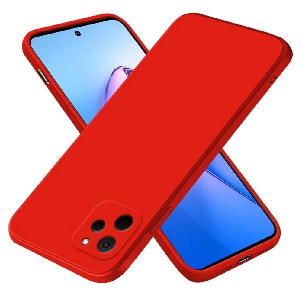 Funda para Huawei P60 Pro Soft Feeling Antishock Rojo Resistente ante Caídas y Golpes