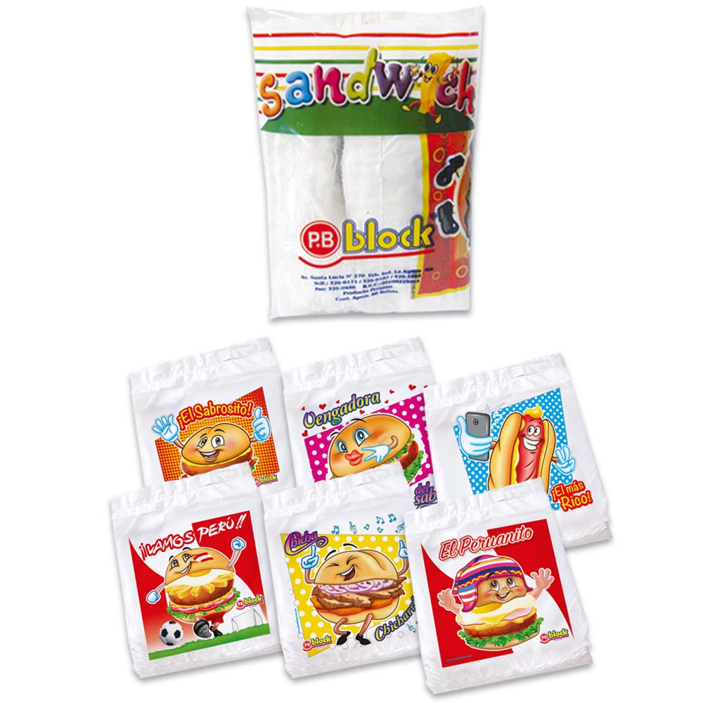 Bolsa Sandwich con Impresión PB