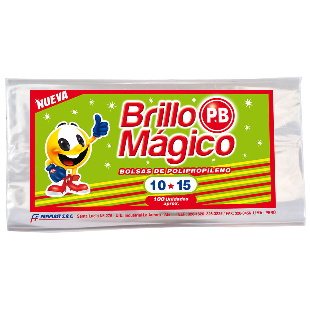 Bolsa Brillo Mágico PB 10X15