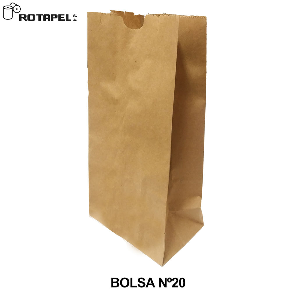 Bolsas Papel Kraft ARO #20 100un