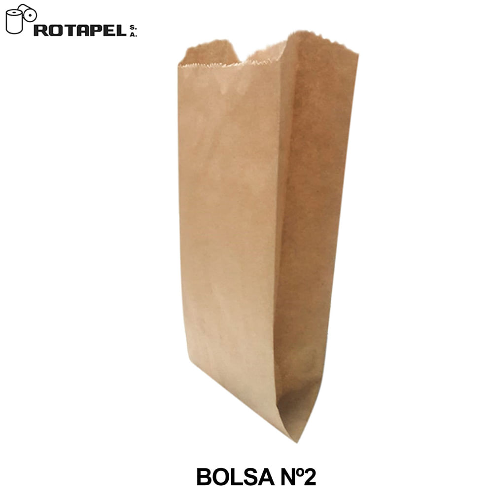 Bolsas Papel Kraft ARO #2 100un
