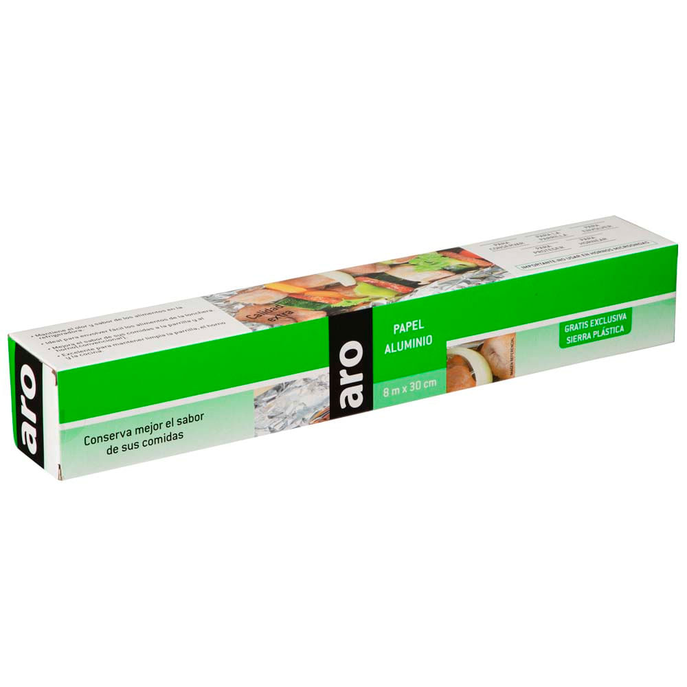 Papel Aluminio ARO  8mx30cm 99x99x99mm