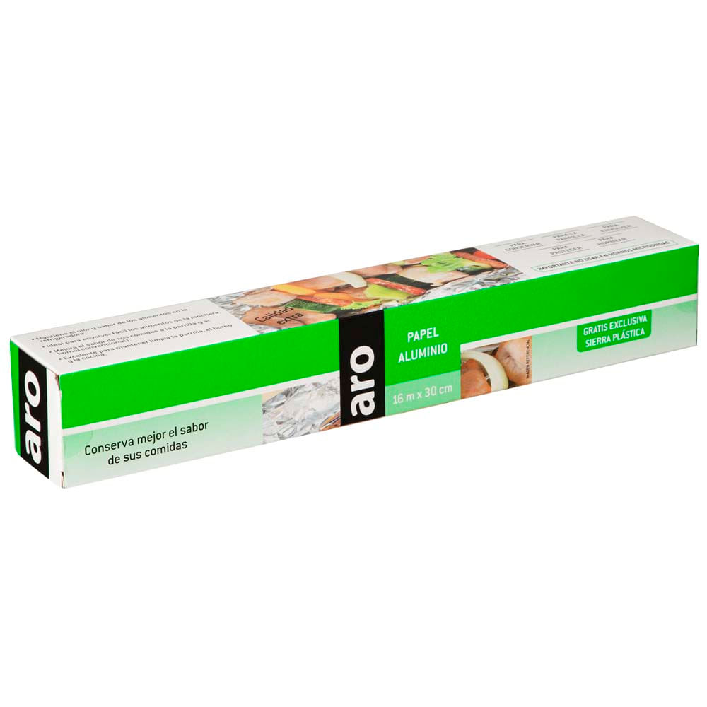 Papel Aluminio ARO 16mx30cm 99x99x99mm
