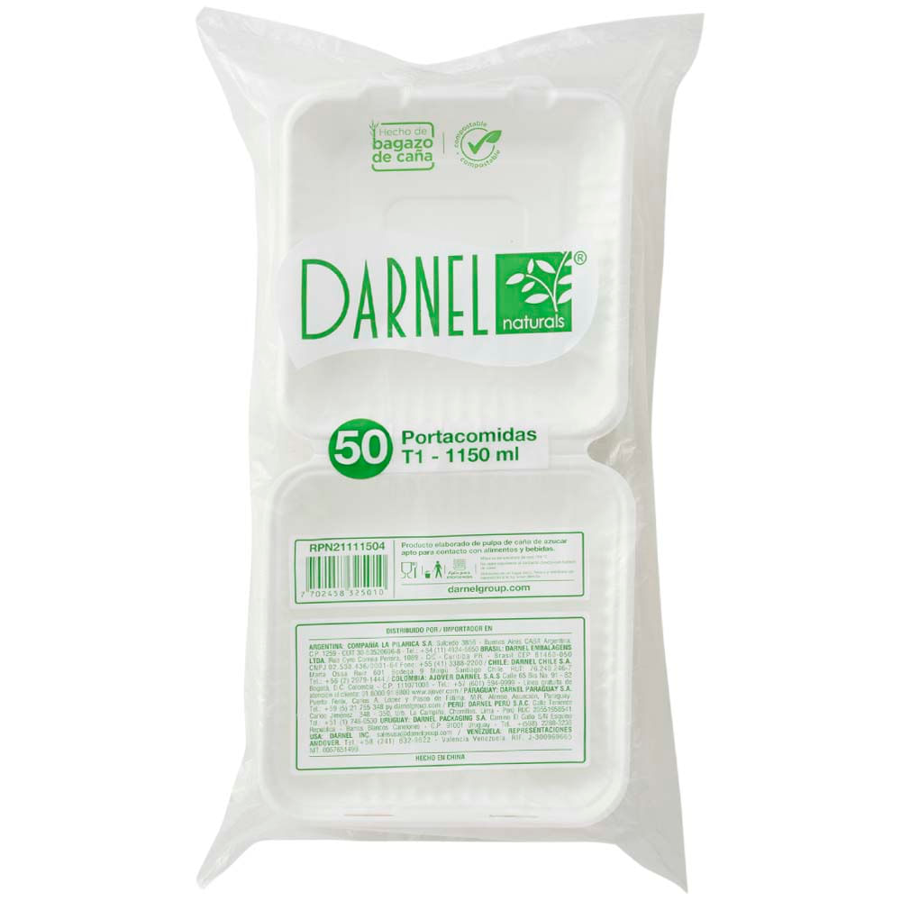Portacomidas Nat Bag DARNEL 1150ml 50un