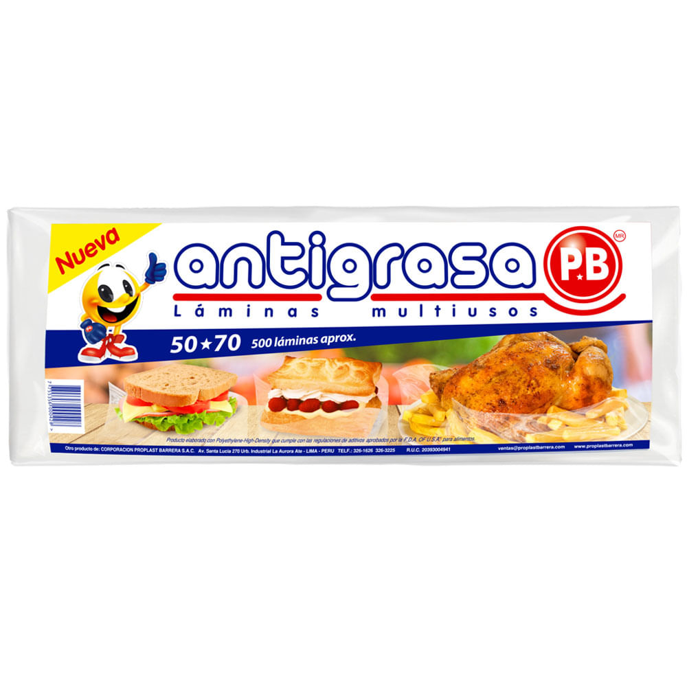 Lámina Antigrasa PB 50X70