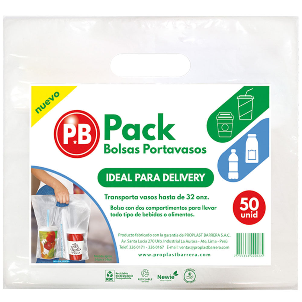 Portavasos BIOPACK Bio 34X34