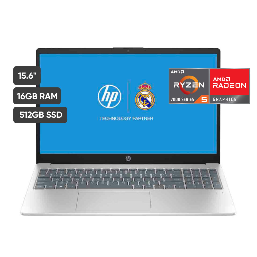 Laptop HP 15-FC0070LA 15.6"" AMD Ryzen 5 (7000 series) 16GB 512GB SSD