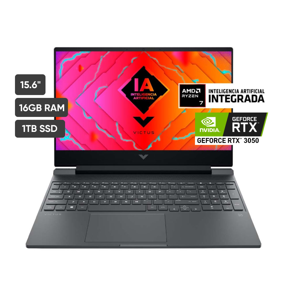 Laptop Gamer HP 15-FB2017LA 15.6"" AMD Ryzen 7 (8000 series)) 16GB 1TB SSD