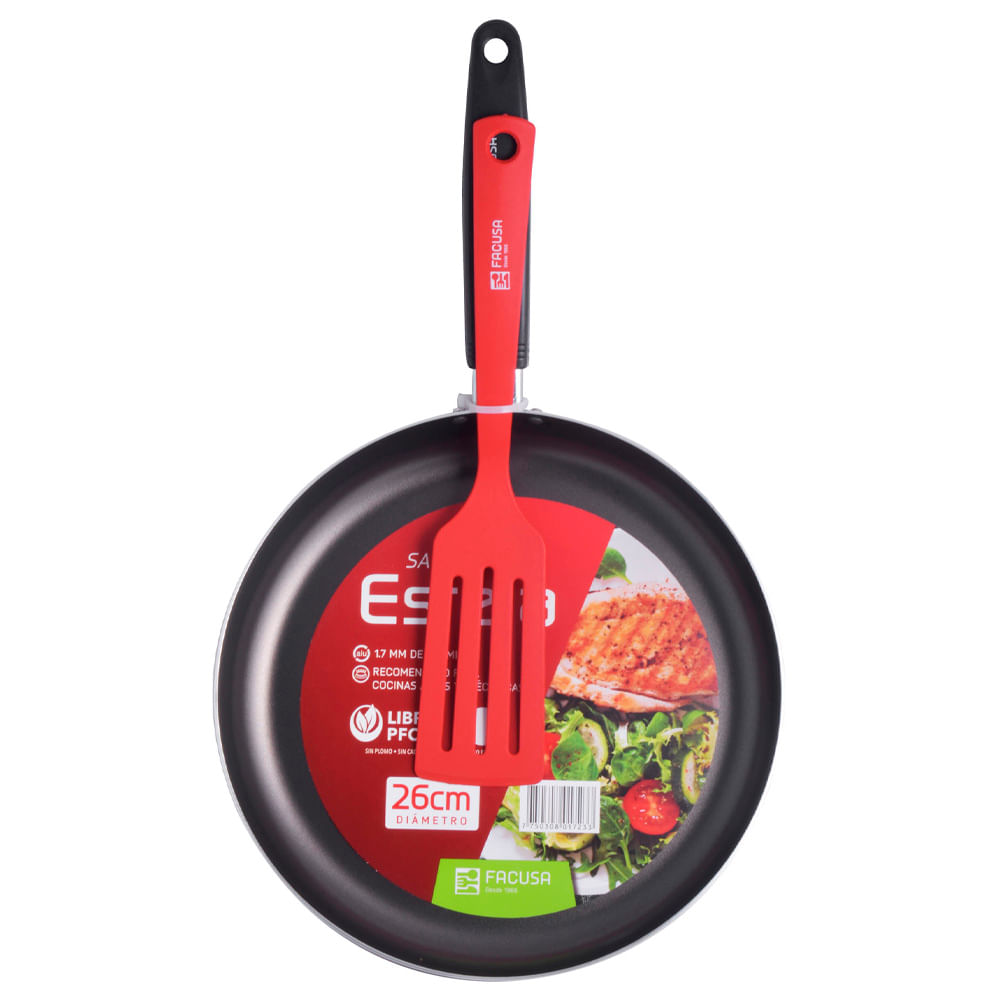 Juego Sartén FACUSA Estel N26-Espátula