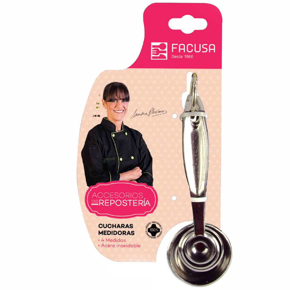Cuchara Medidor FACUSA Inox 4un 18x97x190mm