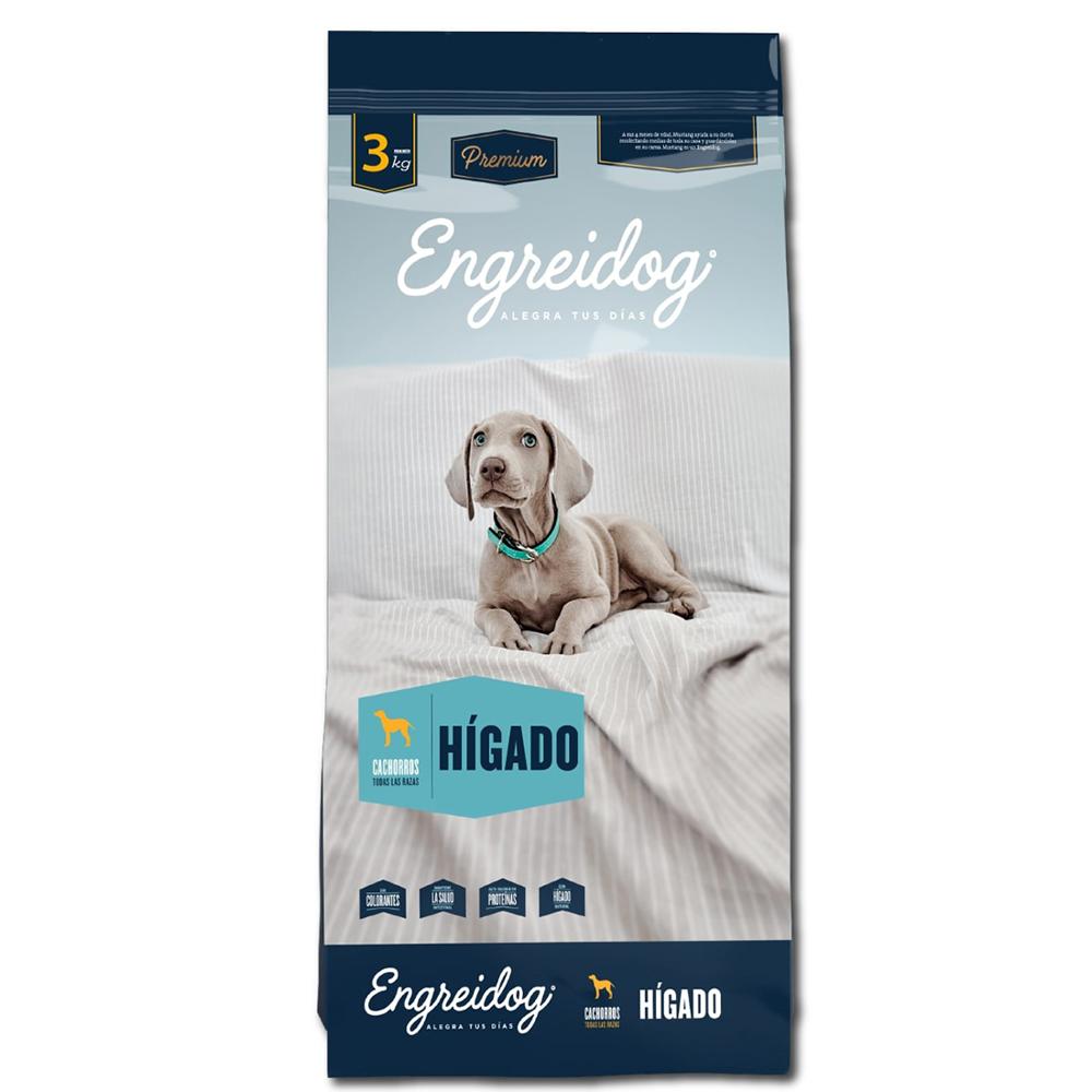 Comida Premium para Perros ENGREIDOG Cachorro sabor Hígado Bolsa x 3Kg
