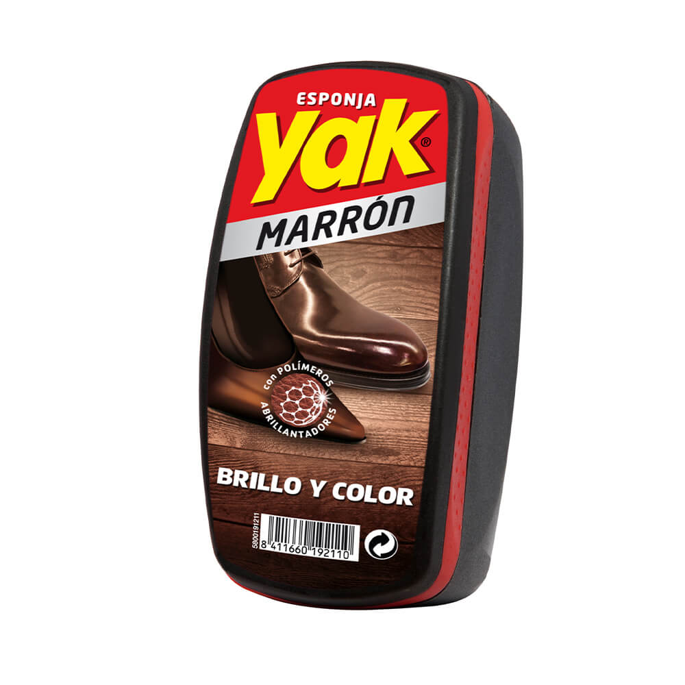 Esponja Limpia Calzado Marrón YAK Caja 1un