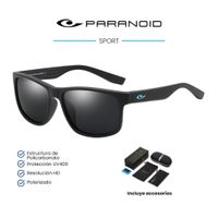 Lentes de sol Paranoid - Sport - Polarizados UV400 - Negro