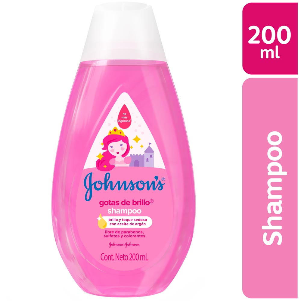 Shampoo para Bebé JOHNSON'S BABY Gotas de Brillo Frasco 200ml