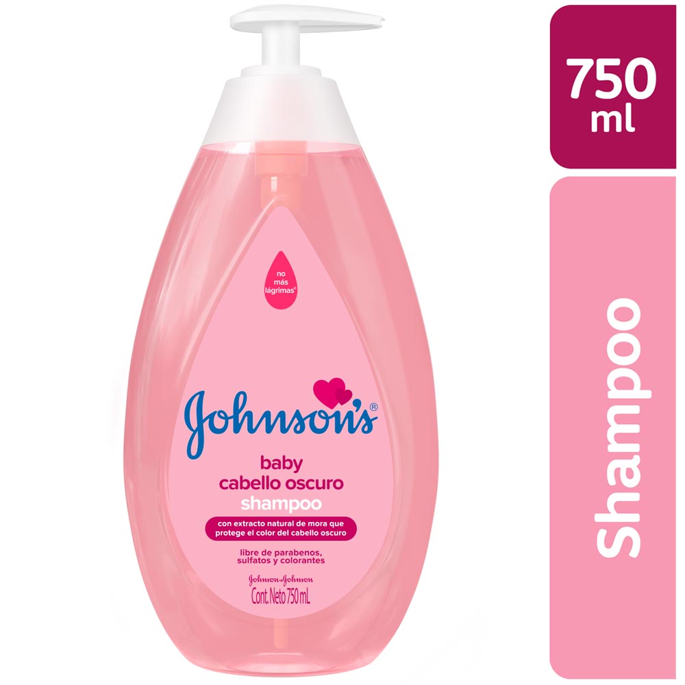 Shampoo para Bebé JOHNSON'S Cabello Oscuro Botella 750ml